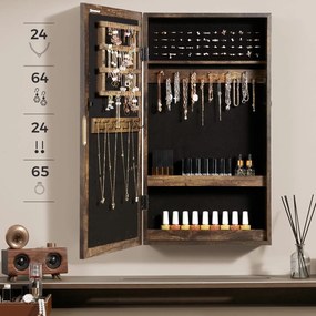 Szafka ścienna na biżuterię z lusterkiem Altar 051 rustykalny brąz