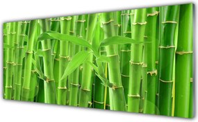 Szkło do Kuchni na Ścianę Kwiaty I Pędy Bambusa