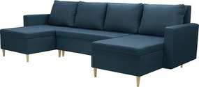 Narożnik U z funkcją spania KEN Granatowy