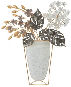 Metalowa dekoracja ścienna 45,5x53 cm Floral – Mauro Ferretti