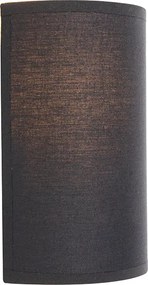 Nowoczesna lampa ścienna czarna i złota - Simple Drum