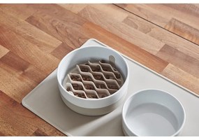 Porcelanowa miska dla psów ø 21,5 cm Coppa Greige M/L – MiaCara