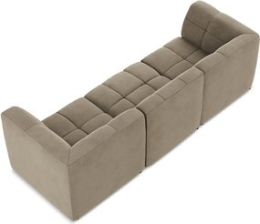 Brązowa aksamitna sofa 255 cm Aloha – Makamii