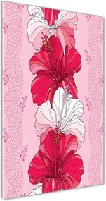 Obraz zdjęcie szkło akryl pionowy Hibiskus