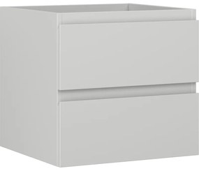Mexen Orio szafka łazienkowa podumywalkowa 50 cm, 2 szuflady, szara mat - 91A10-05047-2-BFF62