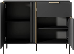 Komoda LORENZO 103 cm do Salonu Sypialni z Szufladą Antracyt
