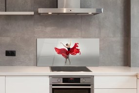 Szkło do Kuchni na Ścianę Portret Kobiety Baletnicy