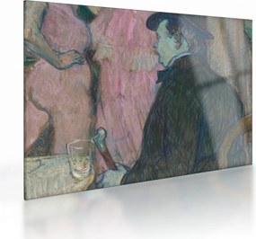 Obraz na szkle - Henri de Toulouse-Lautrec, Maxime Dethomas, reprodukcje (70x50 cm)