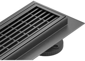 Mexen Flat 360° M33 odpływ liniowy obrotowy 90 cm, gun gray szczotkowany - 1E33090-40