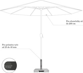 Doppler Granitowy stojak TROLLEY 30 kg