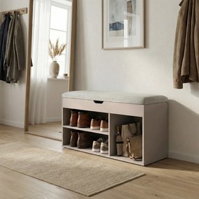 Szafka na buty z siedziskiem TRIA, 80 x 43 x 30 cm