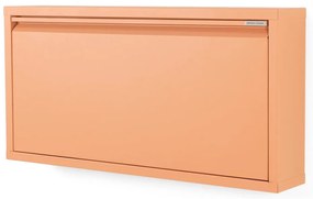 Łososiowa metalowa uchylna szafka na buty 75x37,5x12,5 cm Billy – Spinder Design