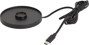Zewnętrzna lampa stołowa czarna ładowalna z stacją ładującą IP65 - Grill