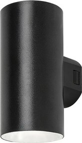 Rabalux 77155 zewnętrzna lampa ścienna LED Urfa, 18 W, IP65, czarny, 16 cm