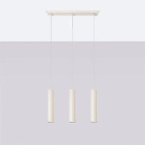 Lampa wisząca LAGOS 3L beżowa SOLLUX  LIGHTING