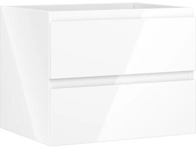 Mexen Orio szafka łazienkowa podumywalkowa 60 cm, 2 szuflady, biała połysk - 91A10-06047-2-BFF00