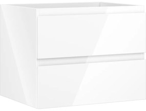 Mexen Orio szafka łazienkowa podumywalkowa 60 cm, 2 szuflady, biała połysk - 91A10-06047-2-BFF00