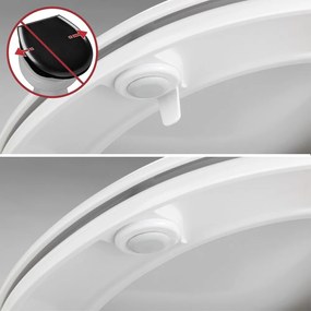 Deska sedesowa wolnoopadająca 37 x 44,5 cm Rieti – Wenko