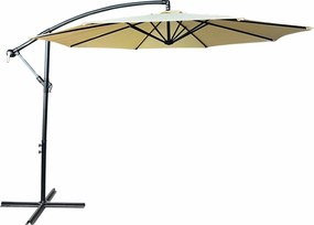 Beżowy parasol ogrodowy na wysięgniku P8-M18