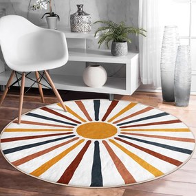 Okrągły dywan odpowiedni do prania i robotów sprzątających ø 80 cm Comfort – Mila Home