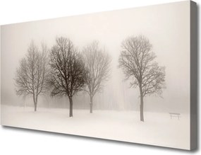 Zdjęcie na płótnie Zimowa Cisza w Lesie