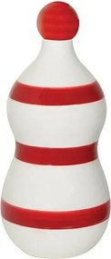 Lido - Ceramiczna butelka z czerwonym paskiem w kolorze szafranu