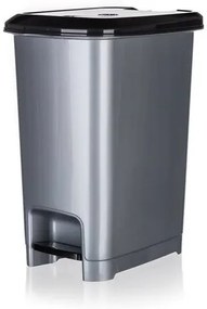 Banquet Kosz na śmieci pedałowy STEP 15 l, szary, 15 l
