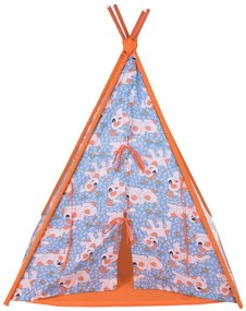 Namiot Tipi z poduszką i matą Pieski L065-13BW 104 x 104 x 124 cm PATIO