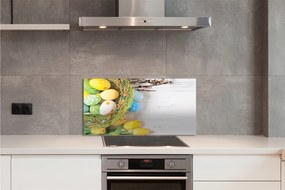 Szklany Panel Wiosenny Koszyczek z Baziami