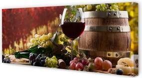 Obraz drukowany na płótnie Jesienny Wieczór Przy Winie