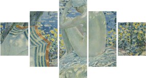Obraz - Frederick Carl Frieseke, On the Bank, reprodukcje (125x70 cm)