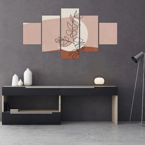 Obraz - Boho leaves N⁰2 (125x70 cm)