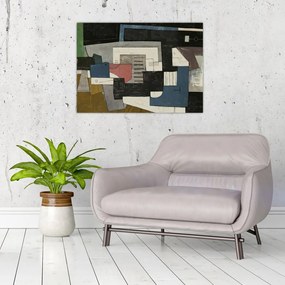 Obraz - Abstrakcja, kubizm (70x50 cm)