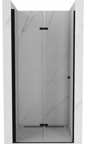 Mexen Lima drzwi prysznicowe składane 90 cm, transparent, czarne - 856-090-000-70-00