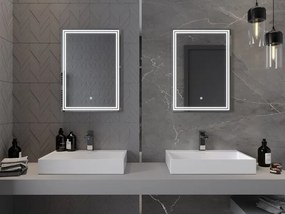 Mexen Taco lustro łazienkowe podświetlane 50 x 70 cm, LED 6000K, antypara - 9805-050-070-611-00