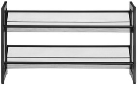 Metalowy stojak na buty MIMMI, 2 poziomy, 74 cm