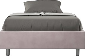 Łóżko bez stelaża tapicerowane 140x200 microfibra kolor lawendy Azelia
