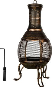 STILISTA Kominek tarasowy, 89 cm, brąz