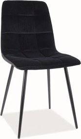 Krzesło MILA MATT VELVET czarne