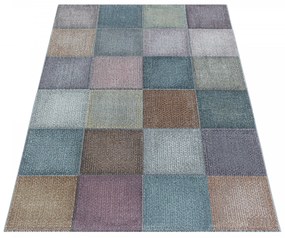 Dywan-nowoczesny Ottawa kwadraty multikolor 80 cm x 250 cm