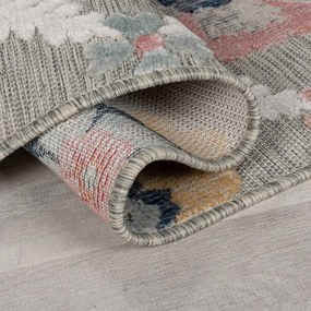 Szary chodnik odpowiedni na zewnątrz 230x80 cm Flora – Flair Rugs