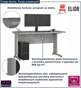 Biurko komputerowe proste do biura D4-B45