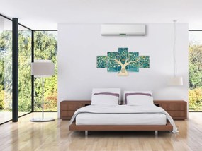 Obraz – Magiczne drzewo ze spiralami (125x70 cm)
