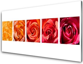 Panel Szklany Elegancja Herbacianych Róż