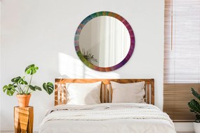 Lustro z nadrukiem okrągłe Hipnotyczna spirala