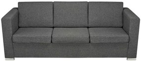 Minimalistyczny zestaw wypoczynkowy Telva 2X - Ciemnoszary