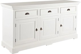 Komoda Brighton 3 szuflady + 3 drzwi white