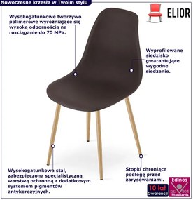 Brązowe krzesło do salonu kawa G3-Z88
