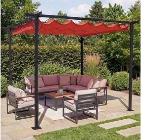 Pergola MCW-C42, 3x3m terakota