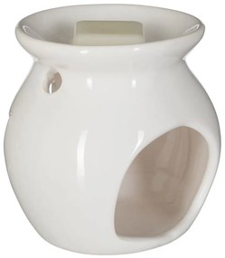 Ozdobny biały kominek + wosk zapachowy, 30 g